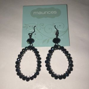 Black Drop Earrings